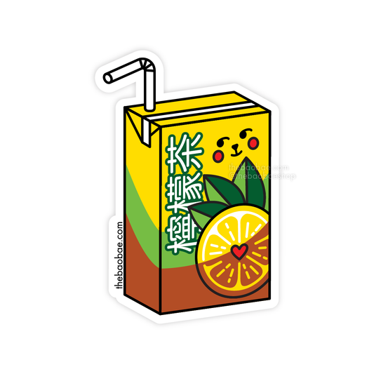 Vita Lemon Tea Juice Box Sticker