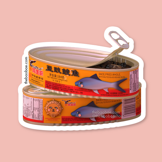 Canned Fried Dace 豆豉鯪魚 Sticker