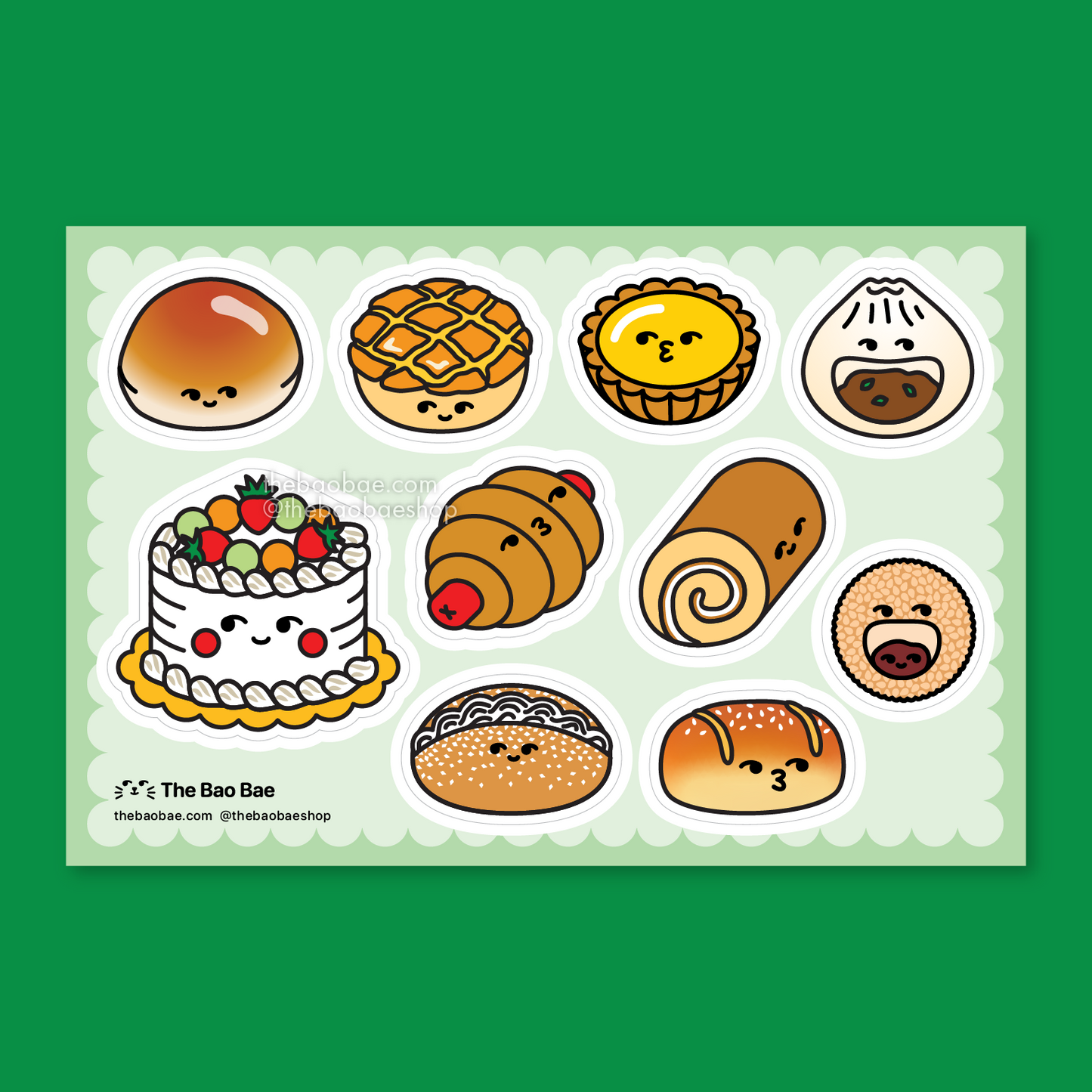 Chinese Bakery Sticker Sheet